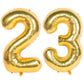 40 Inch Gold Number Balloons Helium Foil Mylar Balloon Birthday Party Banquet Decoration 23