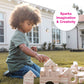 Edushape Wood-Like Soft Baby Blocks For Toddlers 1-3, 30 Pieces Regular Size - Edu-Blocks Soft Blocks Foam Blocks - Stacking Blo