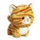 Aurora® Playful Teddy Pets™ Orange Tabby Cat Stuffed Animal, 6.5" Small, Soft Polyester, Unique Design, Ideal for Endless Play