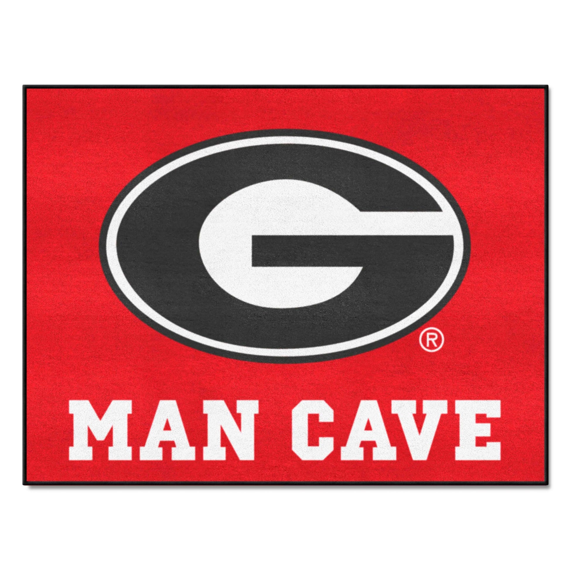 FANMATS 14637 University of Georgia All-Star Mat - Man Cave | Red | 33.75x42.5 | G Primary Logo