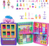Polly Pocket Toy Vending Machine Playset, Candy Style Fashion Drop With 2 Dolls (3-Inch), 1 Pet & 35+ Accessories