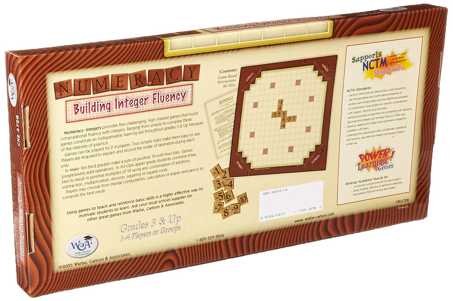 WCA Game - Numeracy Integers