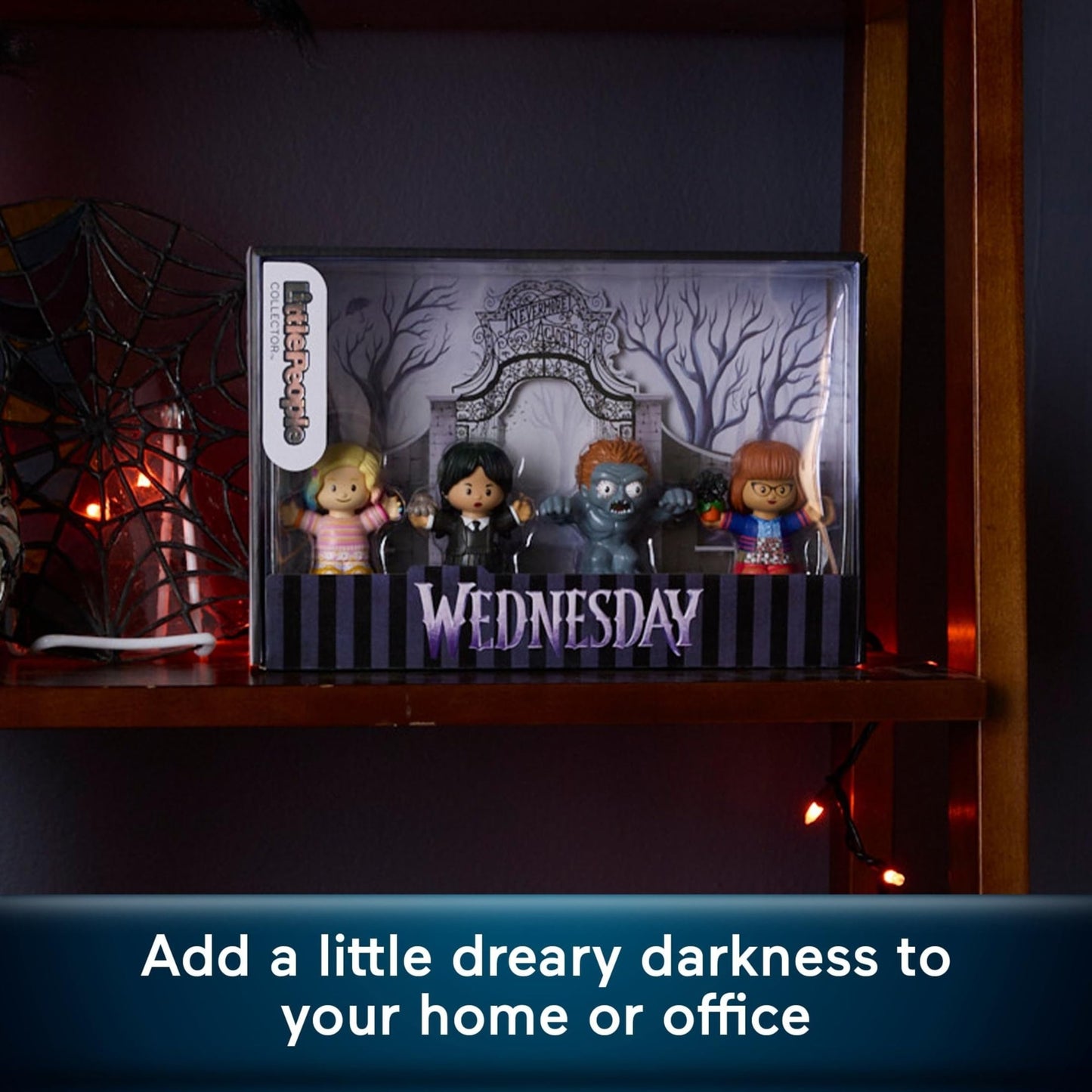 Little People Collector Wednesday TV Series Special Edition Set for Adults & Fans, 4 Figures in Display Package