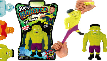 Ja-Ru Stretchy Monster Toy 3.5' Tall (1 Monsters Assorted) Halloween Action Figures Squish Pull Fidget Toy Stretching 400% His Size Calming Stress Toy For Kid & Boy Toys Party Favor 4303-1S