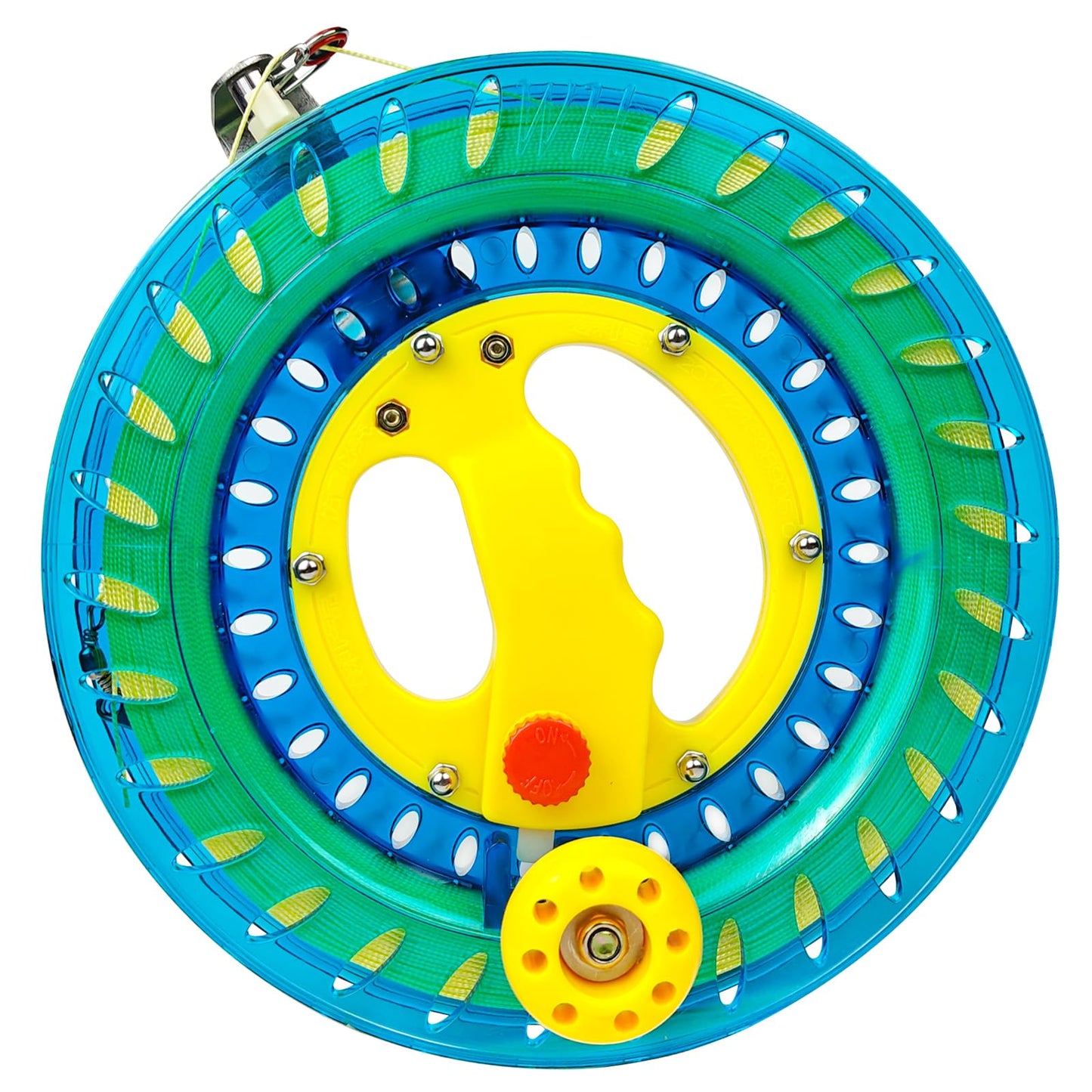 8.7 in Kite Reel Winder with Line  Kite String Reel for Kids & Adults  Easy to Use Kite String and Spool  it Comes with Durable Kite Thread and Connector (Light Blue)-New