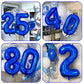 Number 2 Balloon 40 Inch, Dark Blue Big Number Balloon, Giant Foil 2 Balloons Number, Helium 2Nd Birthday Balloons For Kids Boys