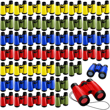 Jiuguva 50 Pack Binoculars for Boys Girls Small Compact Toy Binoculars with Neck Strap Camping Party Favors Nature Exploration T