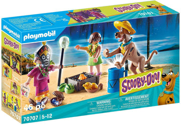 Playmobil Scooby-Doo Adventure Set with Witch Doctor, Standard Size, Multicolor, Model 70707, Plastic Material