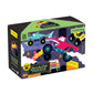 Mudpuppy Monster Trucks - 100 Piece Glow In The Dark Puzzle With Colorful Scene Of Cars And Trucks And Hidden Puzzle Details In