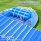 MoKo Inflatable Tanning Pool Lounge Float, 78" x 49", Blue, PVC, with Ice Bar & Cup Holders for Summer Water Parties