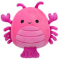Squishmallows Original 7.5-Inch Cordea The Hot Pink Lobster Plush Toy - Soft Polyester Cuddly Companion