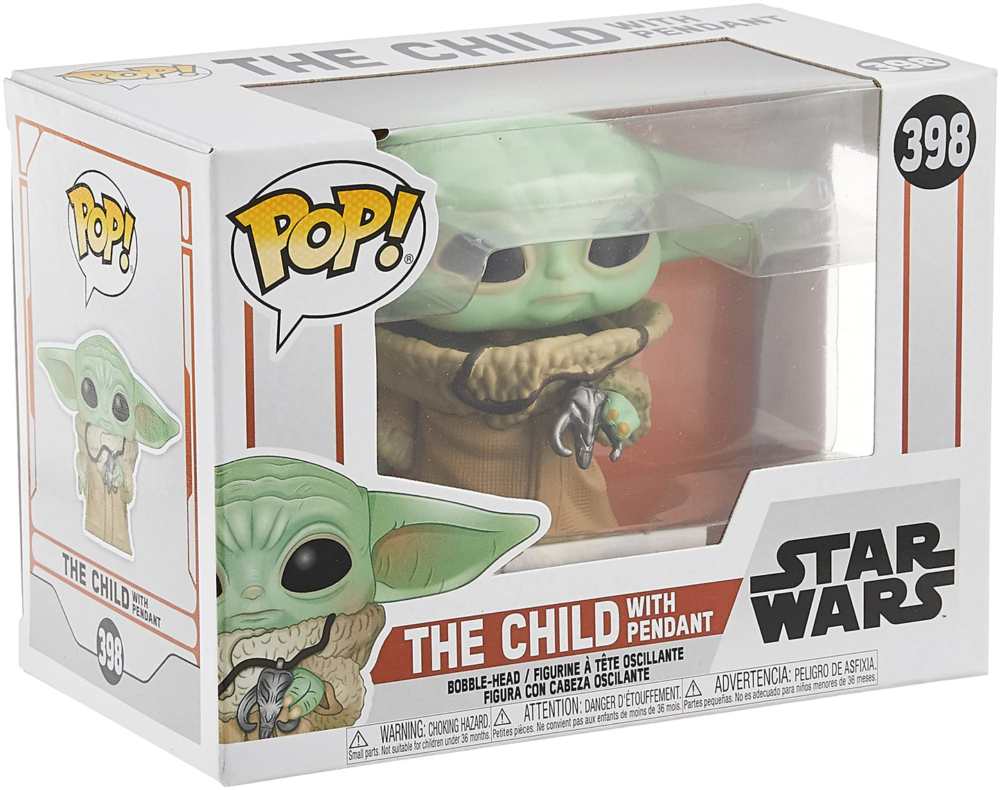 Funko Pop! Star Wars: The Mandalorian - The Child With Necklace Vinyl Figure, Fall Convention Exclusive Action Figure