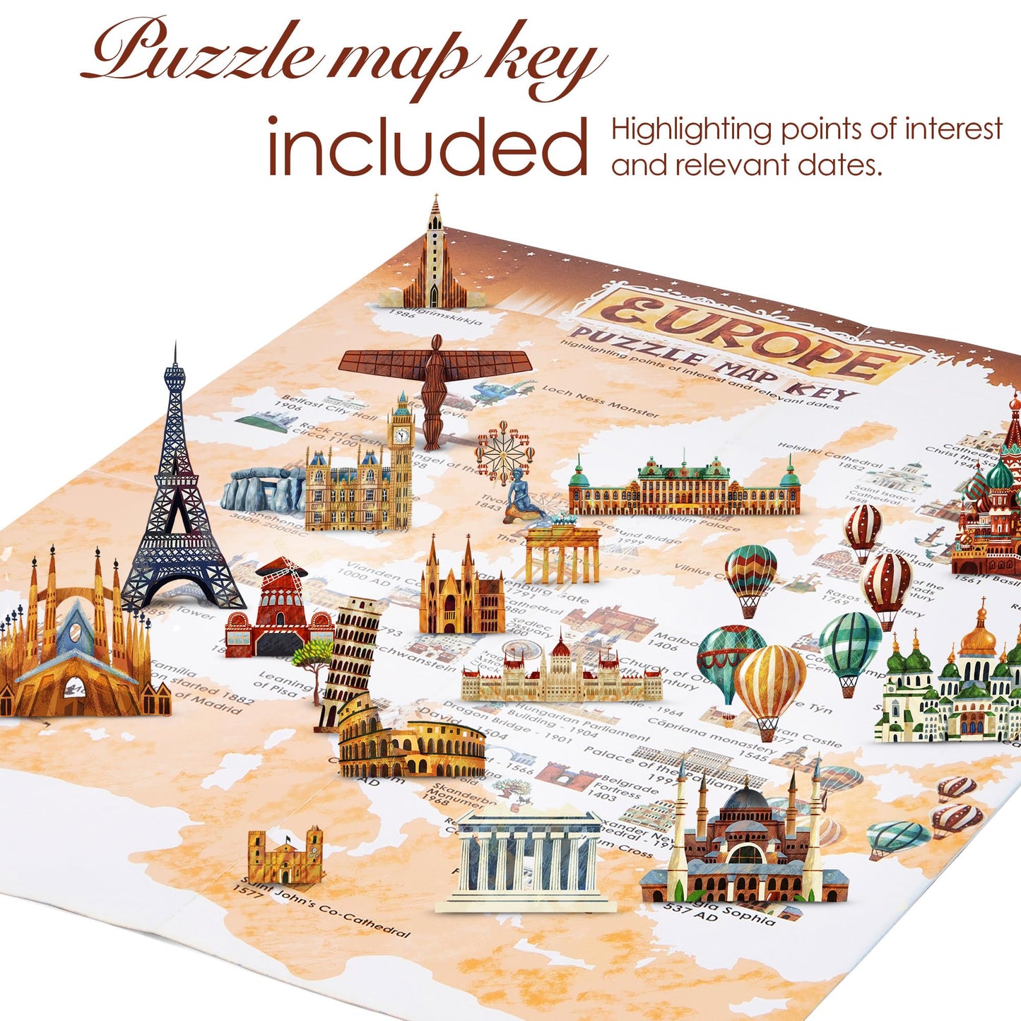 Jigsaw Puzzles For Adults 1000 Piece Map Of Europe Puzzle - European Jigsaw 1000 Piece Jigsaw Puzzles For Adults And Kids - Geog