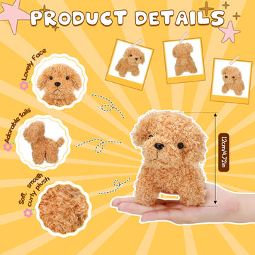 Hydren 30 Pcs Puppy Dogs Stuffed Animals Bulk Mini Dog Plush Soft Puppy Fluffy Stuffed Animal Dog For Kids Baby Girls Boys Valen