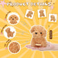 Sosation 20 Pcs Mini Plush Stuffed Puppy Bulk Easter Party Favor Gift Dog Party Gift Toy Soft Plush Dog For Kids Graduation Goodie Bag Fillers Baby Shower Birthday Carnival Prize(Light Brown)