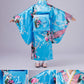 CRFASIBE Japanese Traditional Dress Kimono Robe for Kids Girls Yukata Kimono Anime Cosplay Robe