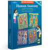 eeBoo: Ready to Learn: Human Anatomy 4-Puzzles - Body Systems Set of 4-48 Piece Jigsaws, Includes Educational Poster, Kids Ages 