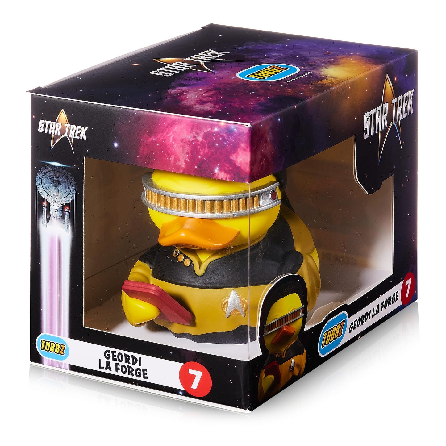 Tubbz Boxed Edition Geordi La Forge Collectible Vinyl Rubber Duck Figure - Official Star Trek Merchandise - Tv, Movies & Video Games
