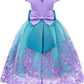 Gorkonpy Mermaid Costume Dress For Girls Light Up Princess Dresses Halloween Party Dress Up For Girls (5-6 Years)