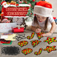 QOUBAI 32 Sets Christmas Suncatchers Craft Kit DIY Colorful Stained Glass Paper Crafts for Kids - Model QB1181