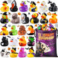 48 PCS Halloween Rubber Ducks with Bag  Bulk Halloween Ducks Toys for Jeeps Ducking Party Favors Goodie Bag Stuffers  Horror Ducks for Halloween  Non Candy Prizes Bath Toys Gifts for Kids
