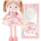 Personalized Soft Baby Doll Toys for Girls (16''), My First Birthday Gift, Christmas Dolls, Baby Rag Doll Plush Toys for Toddler