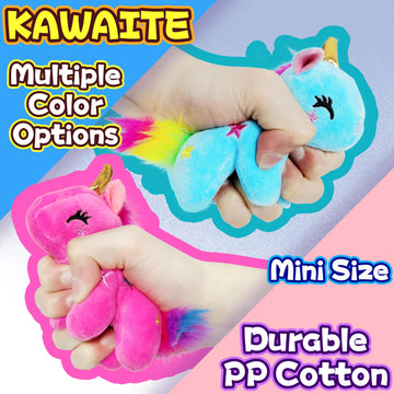 Blue Unicorn Stuffed Animals For Kids And Adults, Mini Plush Toys Key Chain, Cuddly Unicorns Plush Toy, Soft And Fun Stuffed Ani