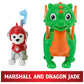 Paw Patrol  Rescue Knights Marshall and Dragon Jade Action Figures Set  Kids Toys for Ages 3 and up