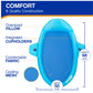 SwimWays Spring Float enhanced SunCatcher Pool Lounge Chair with Hyper-Flate Valve  Blue