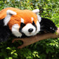Chongker Red Panda Plush Toy, Large Weighted Stuffed Animal, Handmade Polyester, Cute Red and Brown, Model BPWild-A0001