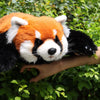 Chongker Red Panda Plush Toy, Large Weighted Stuffed Animal, Handmade Polyester, Cute Red and Brown, Model BPWild-A0001