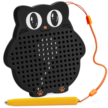 AYNAT FUN Magnetic Drawing Board for Kids & Toddlers with Beads and Magnet Stylus Pen - Magnetic Travel Toy for Airplane & Car R