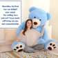 Morismos Giant Teddy Bear Plush 6 Feet, Large Big Teddy Bears Stuffed Animals For Girlfriend Boyfriend, 6 Foot Huge Bear Gifts, Baby Shower, Birthday