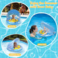 WayEee Baby Pool Float with UPF50+ Canopy, Inflatable Adjustable Seat, 6-36 Months, Blue, Summer Toy for Pool, Bathtub, Beach