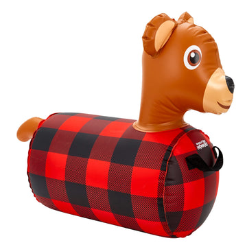 Waddle Hip Hopper Inflatable Hopping Animal Bouncer Bear, Ages 2 And Up, Supports Up To 85 Pounds