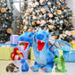 Tezituor Double Headed Dragon Stuffed Animals, 5 PCs Stuffed Dinosaur Plush Toys Set, Mommy Dragon with 4 Baby Dinosaurs Plushie