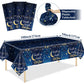 Wiooffen 3Pcs Twinkle Twinkle Little Star Party Tablecloths 108X54 Inch Gender Reveal Birthday Party Plastic Table Cover Baby Sh