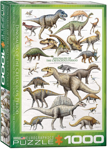 Eurographics Dinosaurs Cretaceous 1000 Piece Puzzle