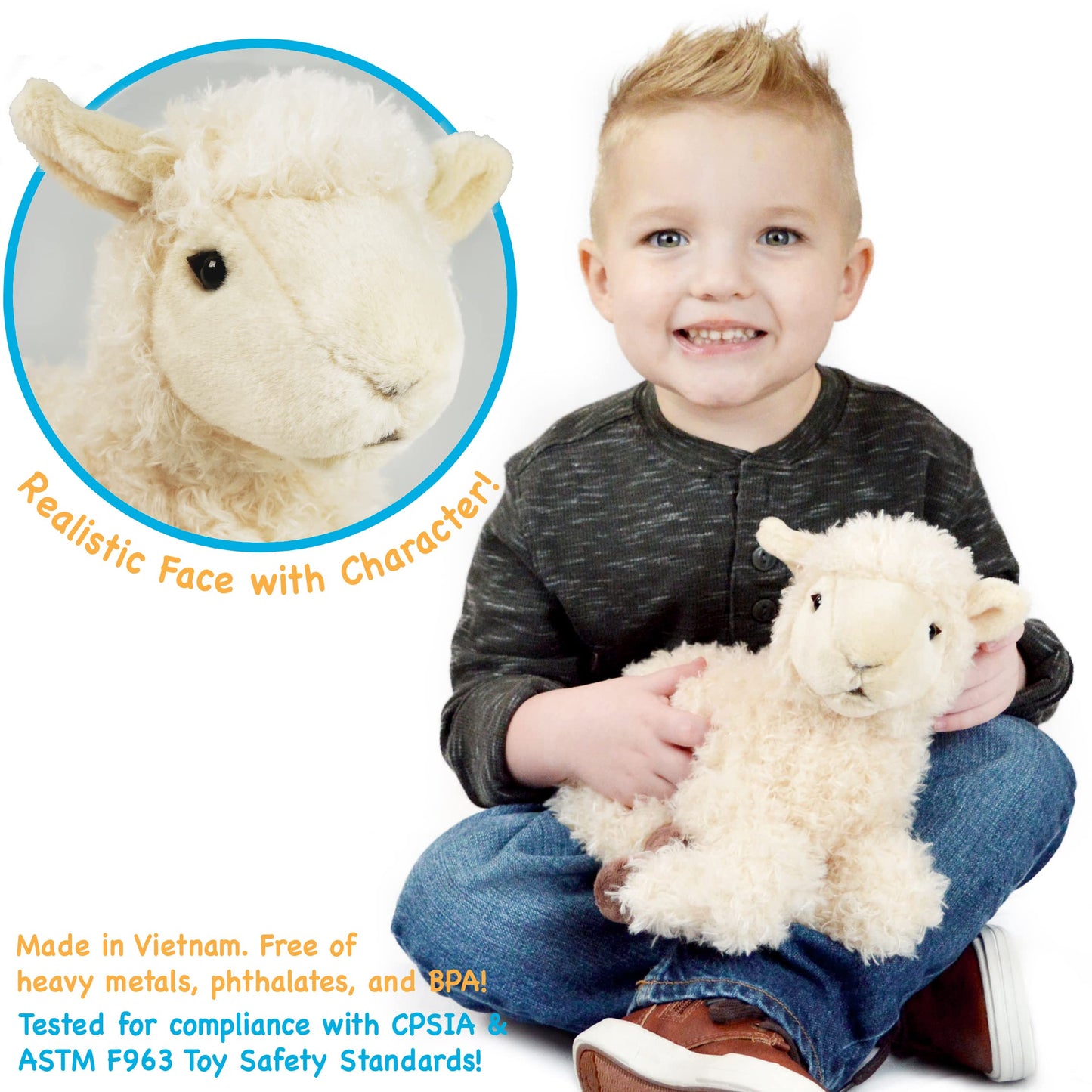 Tigerhart Shooky The Sheep - 10 Inch Stuffed Animal Plush