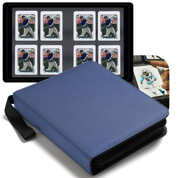 Toploaders Binder Portable 4 Pockets Trading Card Holder Albums for Sports  Trading  and Gaming Cards Blue