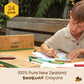 Honeysticks Jumbo Crayons (24 Pack) - 100% Pure Beeswax Crayons - Non Toxic Crayons For Kids - Large Crayons, Easy To Hold And Use, Unbreakable, Eco Friendly, Preschool Art Supplies, For Kids 2-4, 4-8