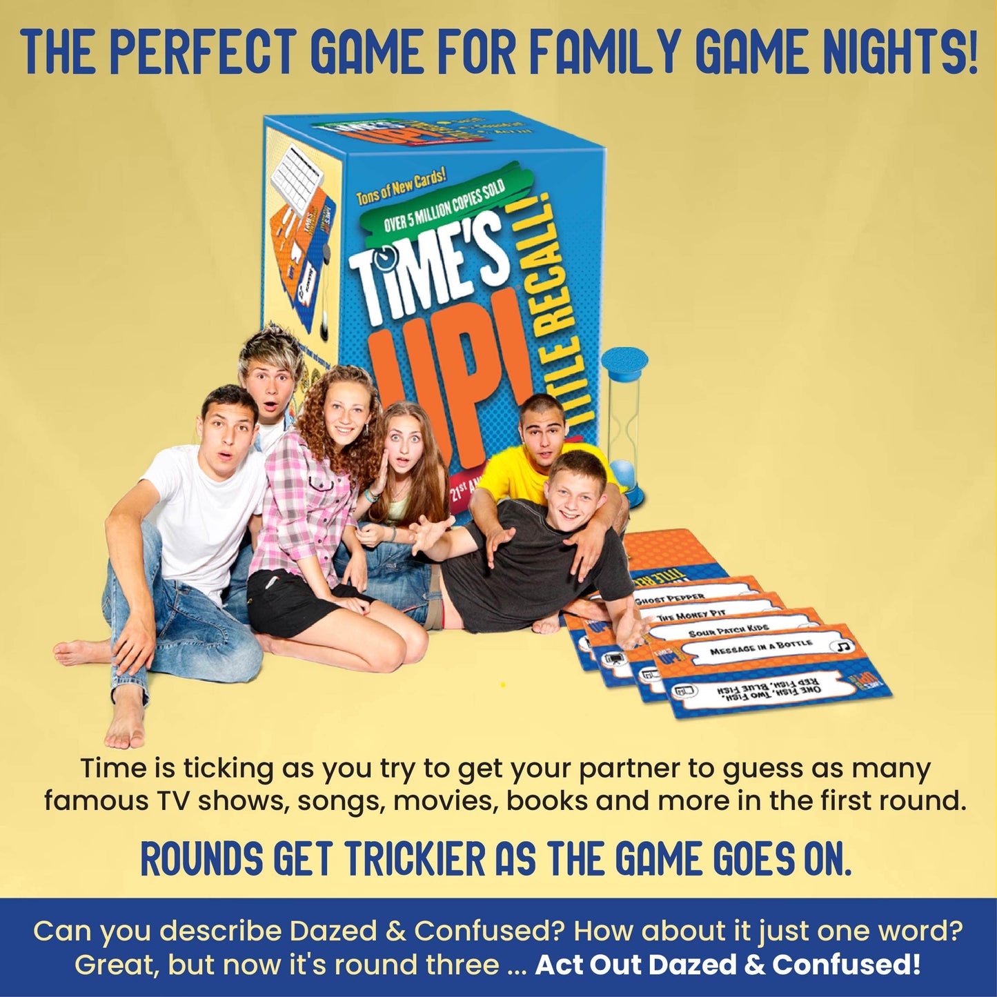 R&R Games Times Up!- Title Recall, Card Game, Charades Card Game