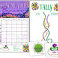 Mardi Gras Bunco Theme Set - Bunco Score Sheets - Masquerade Themed Bunco - Mardi Gras Scorecards - Tally Sheets - Ghost Player