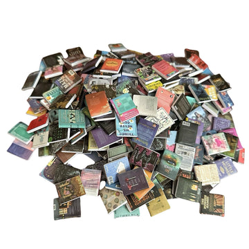 Mini Books for Anxiety Bookshelf, 200/300 PCS Mini Books Model Without Repetition, DIY Crafting, Dollhouse Decor, Accessories Mi