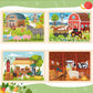 Wooden Farm Puzzles For Kids Age 3 4 5 Year Old, 4 Pack 24 Pcs Montessori Toddler Jigsaw Puzzles For Girl Boy Activities Prescho