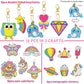 BANBBUR 16 Pcs Gem Art for Kids Age 4-8 8-12,Kids Crafts 5D Gem Diamond Art Kit with 5 Suncatchers/5 Keychains/6 Magical Sticker
