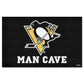 FANMATS 14479 Pittsburgh Penguins Man Cave UltiMat Rug - 5ft. x 8ft. | Sports Fan Area Rug, Home Decor Rug and Tailgating Mat