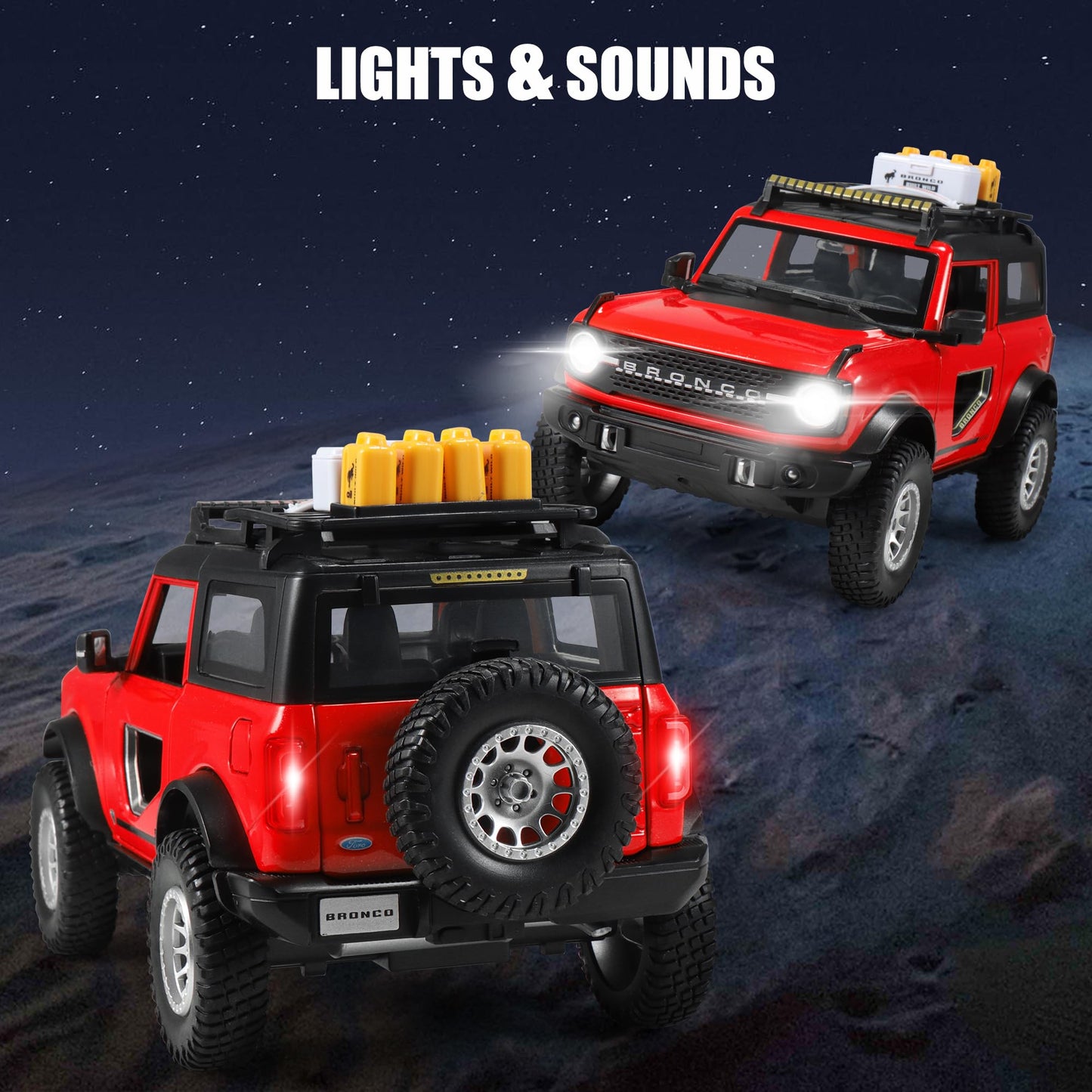 Toy Cars 1:24 Diecast, Trucks Pull Back Truck Toy, Gifts For Kids Boys Car Lovers Collection, Red