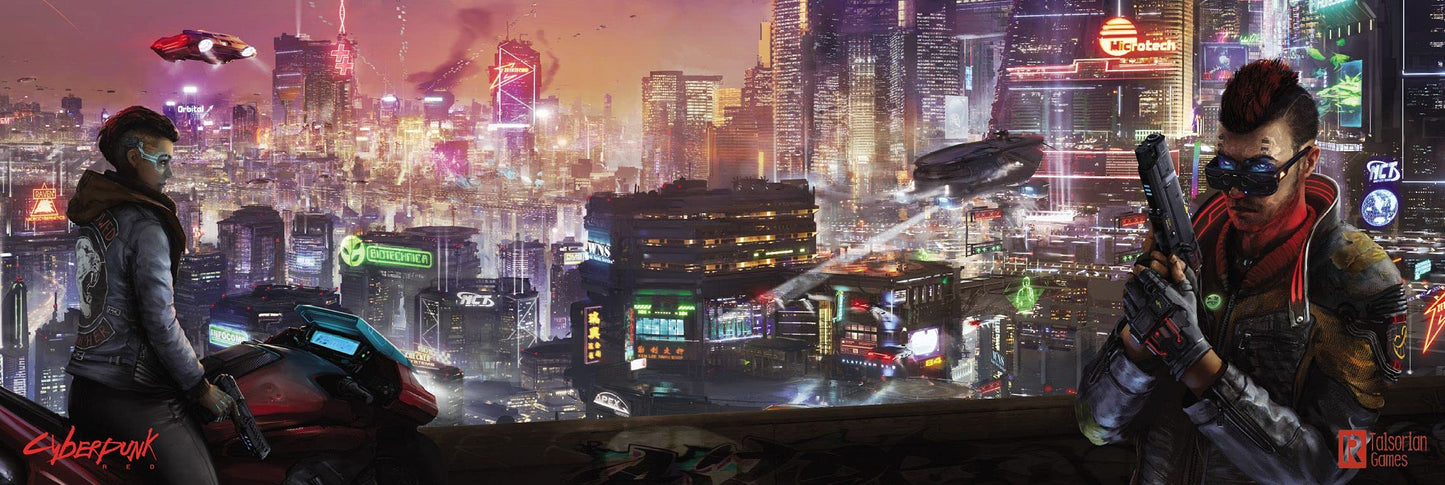 Cyberpunk RED Data Screen by R Talsorian Games - 4 Panel Cardstock DM Dungeon Master, GM Gamemaster, Player Screen - Board Game
