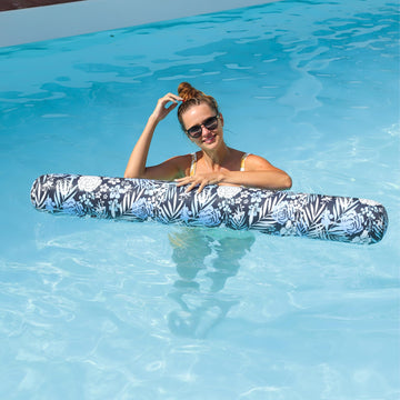 Parentswell 2 Pack Inflatable Pool Noodle Floats, 54'' Large Swimming Pool Noodles For Floating, Fabric Covered Swim Noodles For
